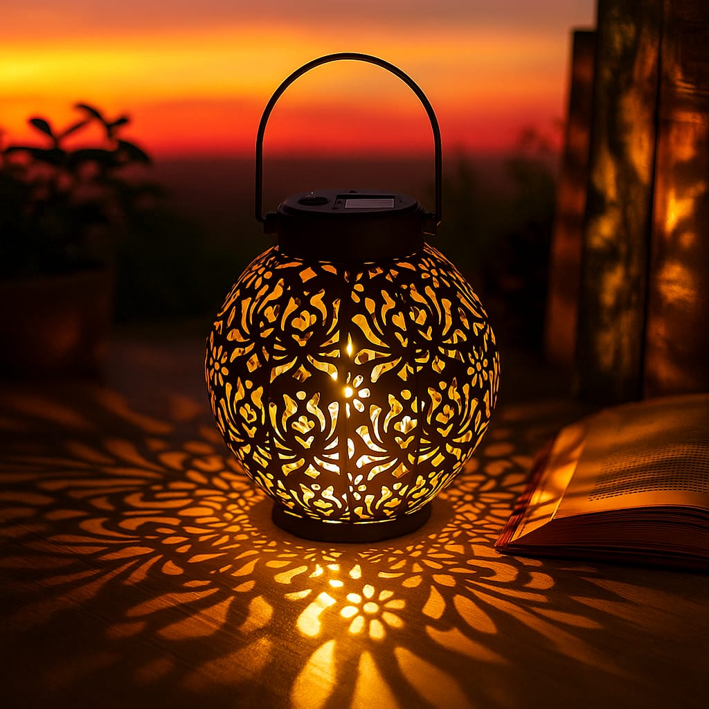 Lanterne Solaire Décorative – Ambiance Élégante