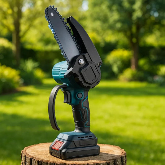 🌿 Mini Tronçonneuse 21V – Puissance & Précision !